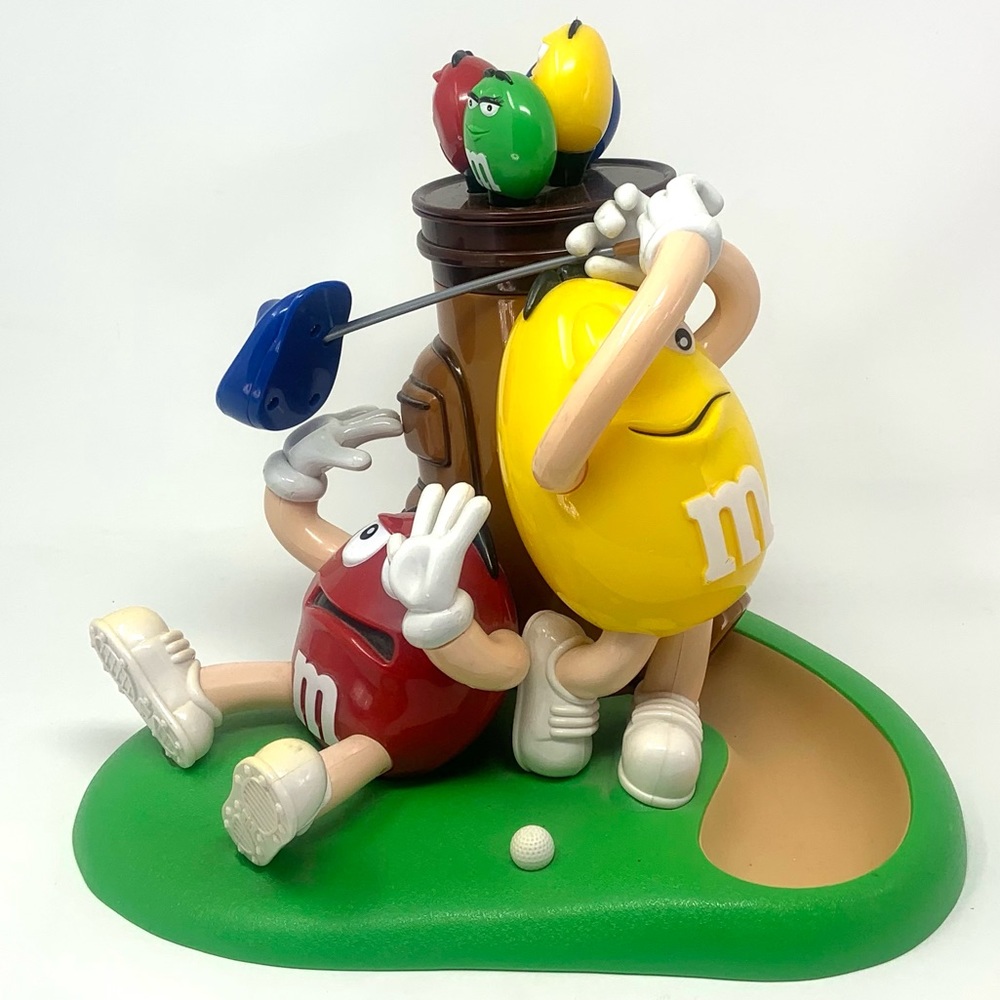 M&M vintage golf candy dispenser